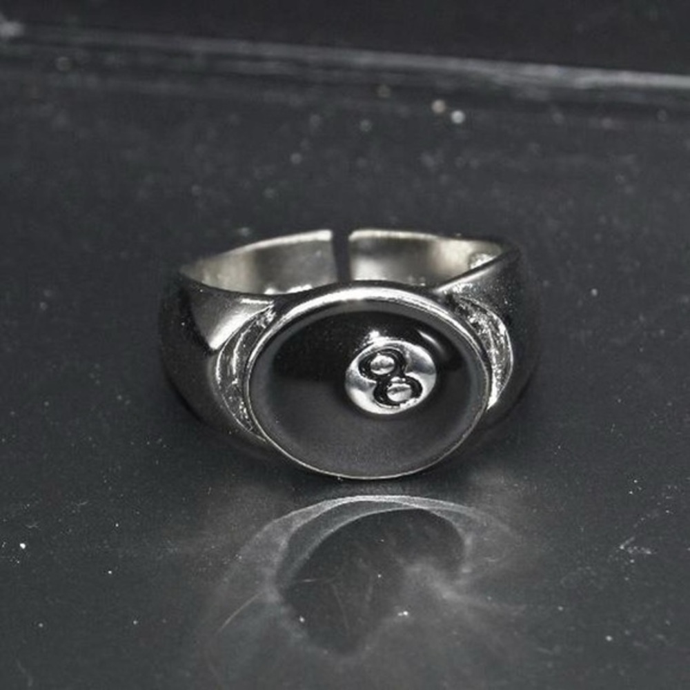 Oval 8 Ball Ring